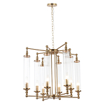 Люстра с 8-ю прозрачными цилиндрическими плафонами Jeanette варинант исполнения - 8 | Loft Concept в Волгограде