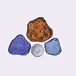 Сет из 4-х тарелок «SAPPHIRE» варинант исполнения - 2 | Loft Concept в Волгограде