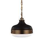 Подвесной светильник с круглым белым плафоном в индустриальном стиле Feiss варинант исполнения - 1 | Loft Concept в Волгограде