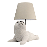 Настольная лампа в детскую Белый морской котик варинант исполнения - 2 | Loft Concept в Волгограде