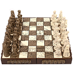 Шахматы  из  камня Cargador del Tiempo Chess Мексика ручная работа варинант исполнения - 1 | Loft Concept в Волгограде
