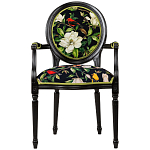 Стул с подлокотниками из натурального бука с изображением птиц и цветов Blooming Birds варинант исполнения - 1 | Loft Concept в Волгограде