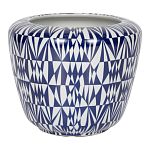 Кашпо с орнаментом в сочетании белого и синего цвета Artistic Flowerpot варинант исполнения - 1 | Loft Concept в Волгограде