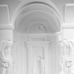 Встраиваемый в стену гипсовый светильник под покраску с колоннами и арками в античном стиле Antiquity Athena варинант исполнения - 10 | Loft Concept в Волгограде