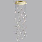 Люстра каскадня с 27-ю прозрачными шарообразными подвесами Bubbles Bocci варинант исполнения - 2 | Loft Concept в Волгограде