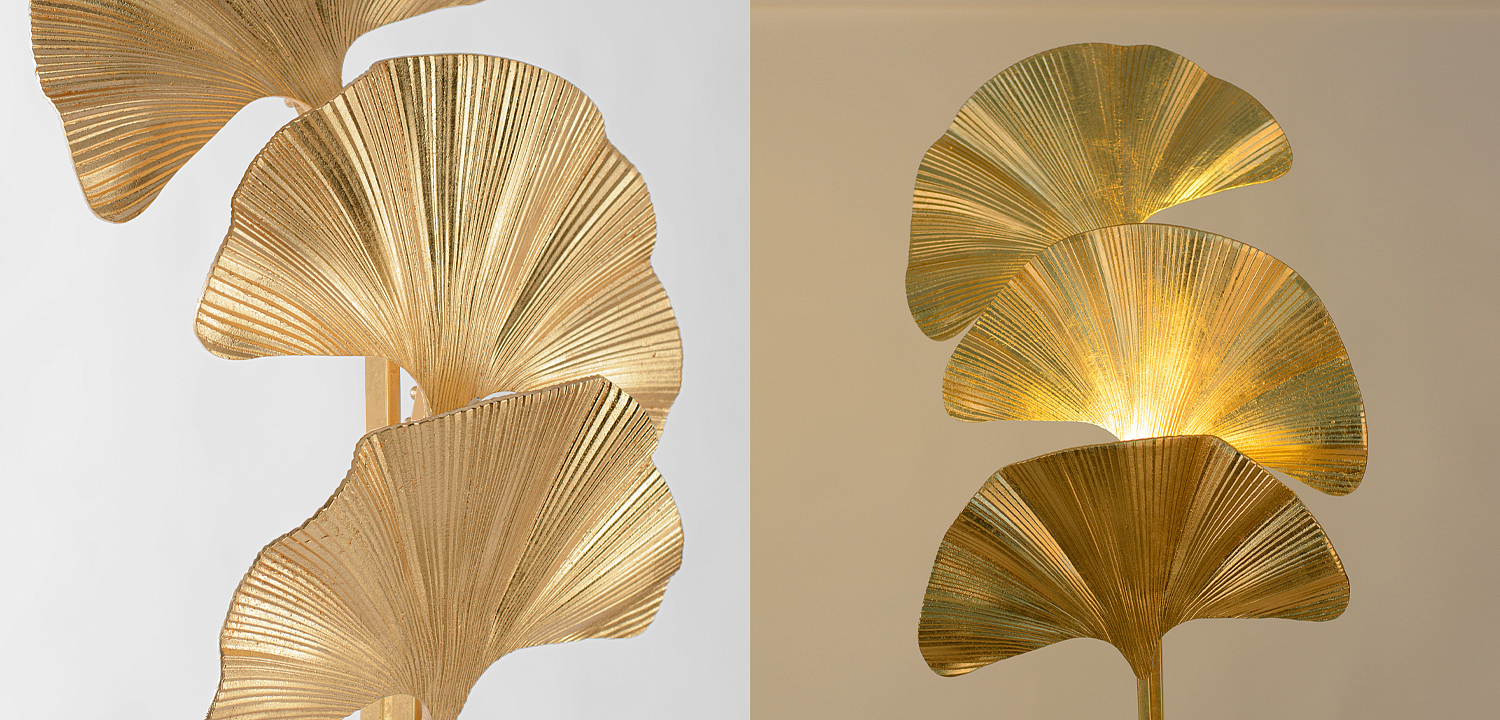 Торшер Palmas Gold Floor Lamp Торшер Palmas Gold Floor Lamp - Loft-Concept в Волгограде