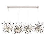 Люстра подвесная из четырех частей с металлическими круглыми элементами Terzani Argent варинант исполнения - 4 | Loft Concept в Волгограде