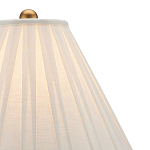 Настольная лампа с фактурным конусовидным абажуром и кожаным каркасом Malifis варинант исполнения - 2 | Loft Concept в Волгограде