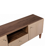 ТВ-тумба бежевая из массива бука с 2-мя дверками и ящиком Wenge Light варинант исполнения - 2 | Loft Concept в Волгограде