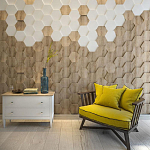 Гипсовая 3D панель с принтографией PM-47 варинант исполнения - 2 | Loft Concept в Волгограде