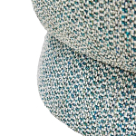 Дизайнерское мягкое кресло без подлокотников в голубой пестрой обивке Roux Armchair варинант исполнения - 5 | Loft Concept в Волгограде