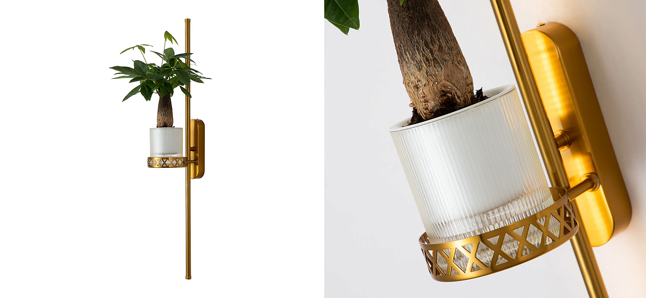 Бра с подставкой для кашпо Plants and Lamps 12 W Бра с подставкой для кашпо Plants and Lamps 12 W - Loft-Concept в Волгограде