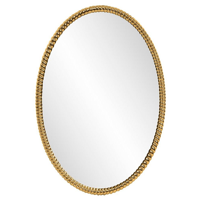 Зеркало овальное в веревочной раме Rope Mirror Зеркало Золотой Серебряный в Волгограде | Loft Concept 