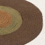 Ковер круглый из хлопка с контрастным узором Bullseye 150 варинант исполнения - 3 | Loft Concept в Волгограде