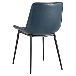 Стул с обивкой из экокожи темно-синего цвета RHOMBUSES UPHOLSTERY варинант исполнения - 4 | Loft Concept в Волгограде