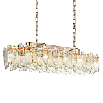 Люстра подвесная овальная с хрустальными овальными подвесками Harmonica варинант исполнения - 1 | Loft Concept в Волгограде