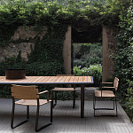 Дизайнерский стул с каркасом из металла с плетеными сиденьем и спинкой GREEN POINT Chair варинант исполнения - 9 | Loft Concept в Волгограде