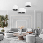 Подвесной светильник с круглым рельефным абажуром Sergey Makhno варинант исполнения - 6 | Loft Concept в Волгограде