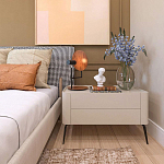 Настольная лампа с круглым деревянным отражателем и черным цилиндрическим плафоном Accord Lighting варинант исполнения - 9 | Loft Concept в Волгограде