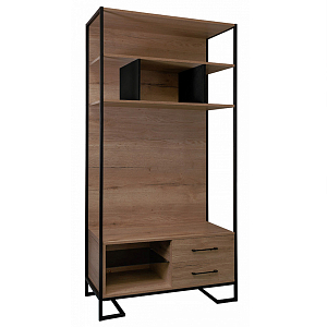 Стеллаж под TV в стиле лофт с открытыми полками и ящиками Urban Style Space