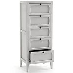 Комод узкий с 5-ю ящиками серый Silva Grey Chest of Drawers варинант исполнения - 3 | Loft Concept в Волгограде