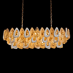 Люстра овальная с многослойными белыми и прозрачными подвесками Character Chandelier варинант исполнения - 2 | Loft Concept в Волгограде