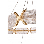 Люстра кольцевая с текстурным природным рисунком IceFlame варинант исполнения - 4 | Loft Concept в Волгограде