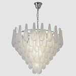 Люстра с подвесками из рифленного стекла в форме капель Textured Glass Chandelier варинант исполнения - 11 | Loft Concept в Волгограде