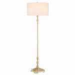 Торшер с абажуром в форме цилиндра на золотистом каркасе Floor lamp Amanda варинант исполнения - 2 | Loft Concept в Волгограде