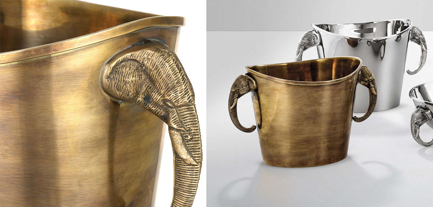 Ведерко для льда Eichholtz WINE COOLER MAHARAJA brass - Loft-Concept в Волгограде