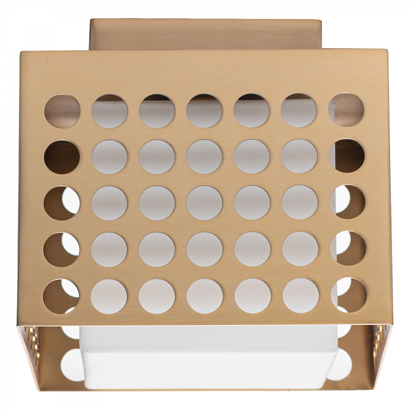 PRECISION Small Flush Mount Латунь Прозрачный белый PRECISION Small Flush Mount Латунь Прозрачный белый в Волгограде | Loft Concept