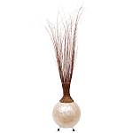 Торшер из перламутра на металлическом каркасе Indonesian Comet варинант исполнения - 2 | Loft Concept в Волгограде