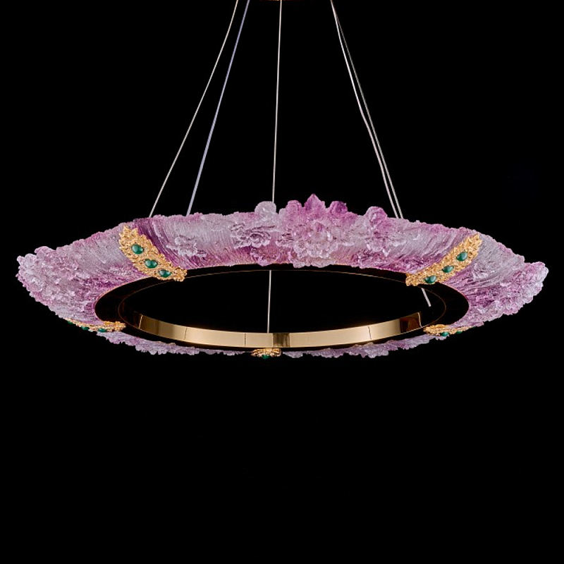 Люстра в форме кольца розовая Warm Pink Light Золотой Розовый Люстра в форме кольца розовая Warm Pink Light Золотой Розовый в Волгограде | Loft Concept