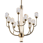 Люстра с декором в виде кристаллов из хрусталя Kenneth Crystal Stone Chandelier 12 варинант исполнения - 1 | Loft Concept в Волгограде