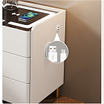 Умная прикроватная тумбочка c зарядкой для телефона Smart Furniture варинант исполнения - 3 | Loft Concept в Волгограде
