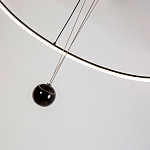 Светодиодная люстра Black LED Circle and Ball Lamp варинант исполнения - 6 | Loft Concept в Волгограде
