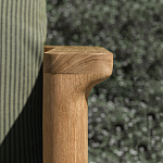 Дизайнерское уличное кресло из массива дерева с плетеной спинкой PALINFRASCA Armchair варинант исполнения - 5 | Loft Concept в Волгограде