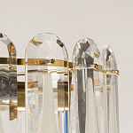 Люстра многоярусная с овальными прозрачными подвесками 36 см Harmonica варинант исполнения - 7 | Loft Concept в Волгограде