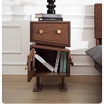 Тумбочка прикроватная с ящиком и дверцей Робот Robot Desk варинант исполнения - 7 | Loft Concept в Волгограде