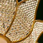 Люстра в форме тюльпана с лепестками из прозрачных стеклянных бусин Hanging Flowers варинант исполнения - 5 | Loft Concept в Волгограде