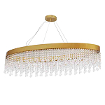 Люстра подвесная овальная с хрустальными подвесками Crystal Art  варинант исполнения - 1 | Loft Concept в Волгограде