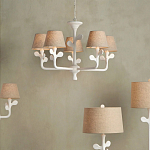 Бра с белым каркасом и тканевым абажуром Natural Stems варинант исполнения - 4 | Loft Concept в Волгограде