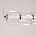 Люстра линейная с 6-ю прозрачными стеклянными плафонами округлой формы HANDLE GRAPE варинант исполнения - 6 | Loft Concept в Волгограде