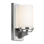 Бра для ванных комнат с белым цилиндрическим плафоном на прямоугольном основании цвета хром Feiss варинант исполнения - 5 | Loft Concept в Волгограде