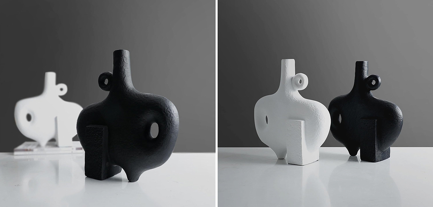 Ваза Molecule Collection Nao Black Vase Ваза Molecule Collection Nao Black Vase - Loft-Concept в Волгограде