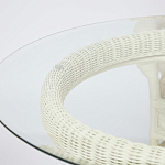 Комплект обеденный из ротанга Eloise grand white варинант исполнения - 13 | Loft Concept в Волгограде