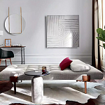 Дизайнерский журнальный стол с чёрной круглой столешницей Visanyp варинант исполнения - 2 | Loft Concept в Волгограде