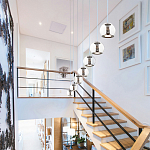 Подвесной светильник со стеклянным плафоном Inner Gleam Globe black  варинант исполнения - 4 | Loft Concept в Волгограде