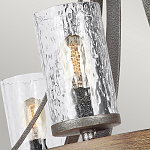 Люстра с цилиндрическим плафонами из толстого волнистого стекла в индустриальном стиле Feiss варинант исполнения - 12 | Loft Concept в Волгограде