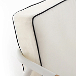 Садовый 2-х местный диван с подлокотниками из тика White варинант исполнения - 7 | Loft Concept в Волгограде